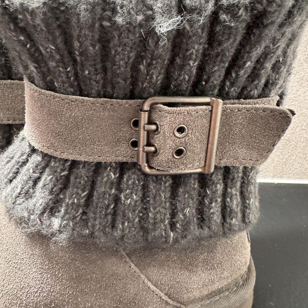 新品】UGG ムートンブーツ ニット ケンブリッジ グレー 23cm