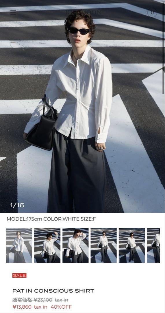 JOSEMOON PAT IN CONSCIOUS SHIRT ブラック