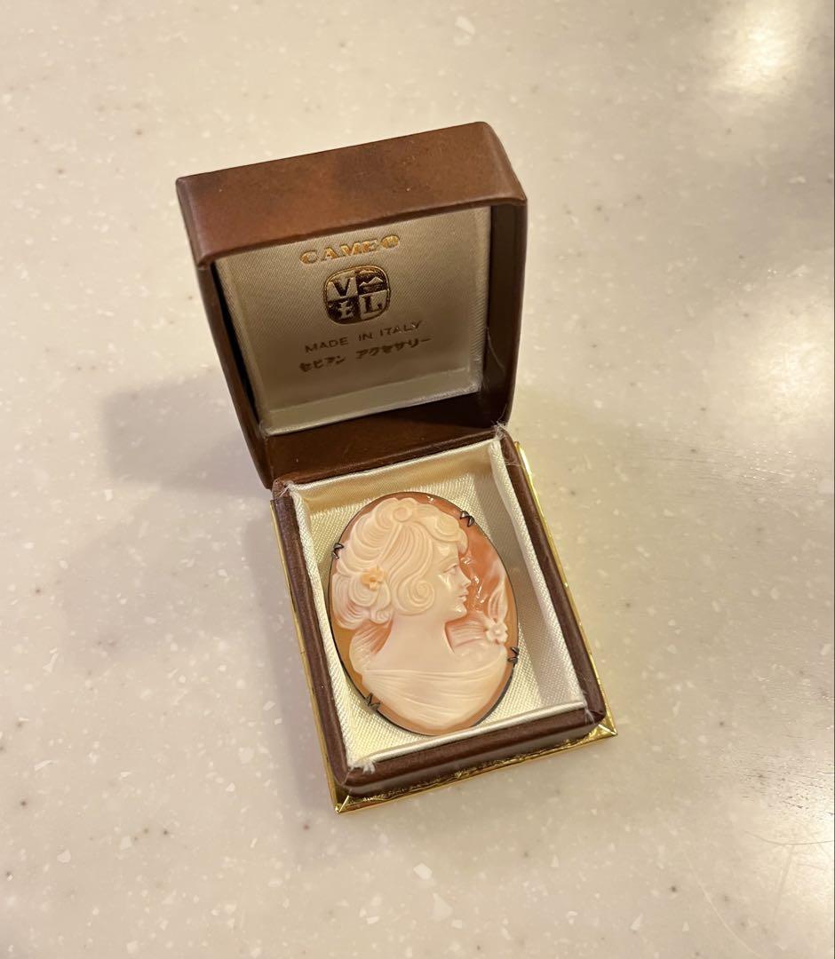 カメオ CAMEO ブローチ ヴィンテージ 美品 - メルカリ