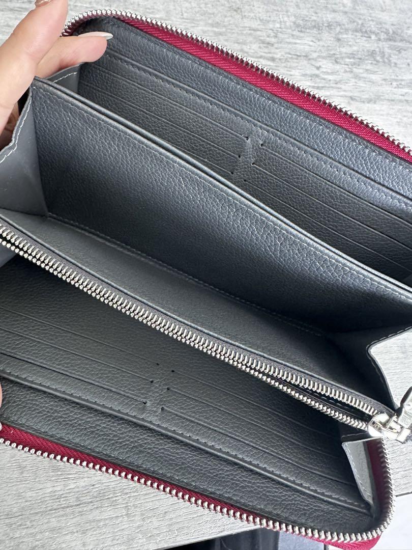 Louis Vuitton 長財布 バーガンディ/アイボリー