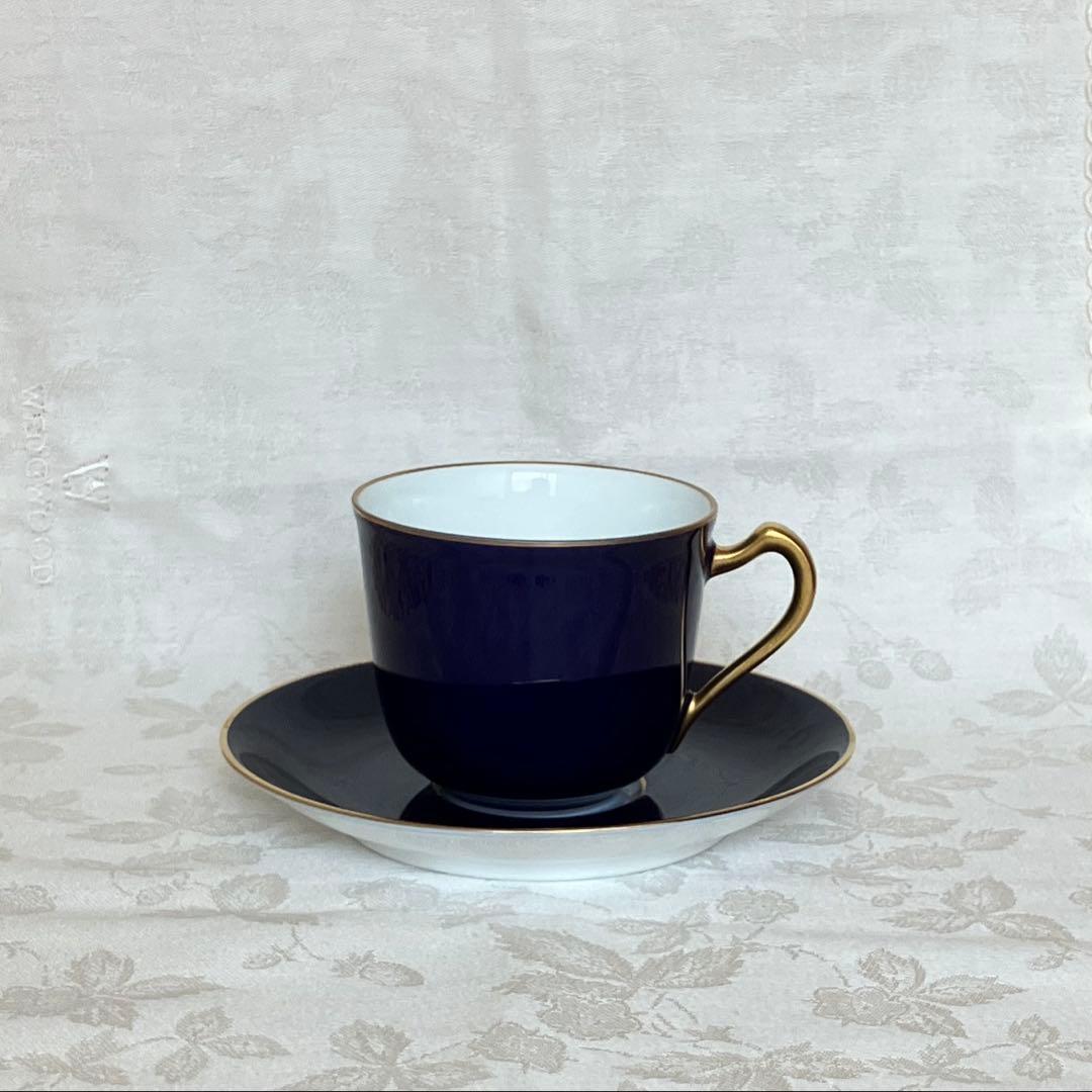 大倉陶園 カップ&ソーサー 濃紺