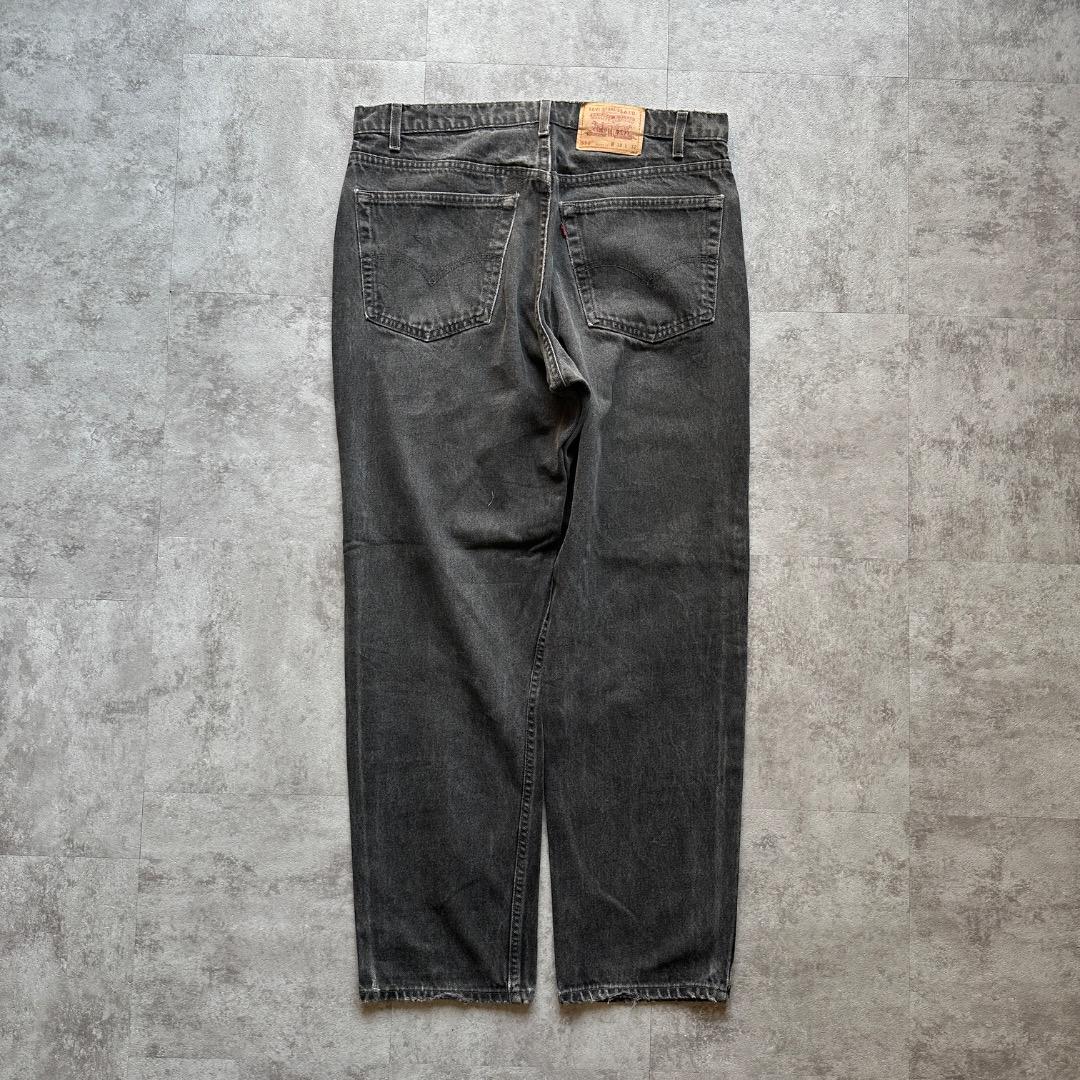 【W38 L32】90s USA製 levi's black リーバイス 550