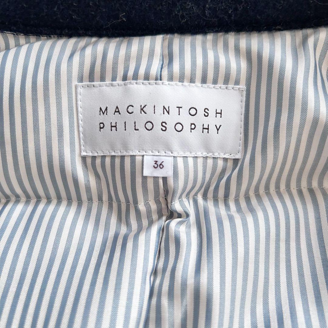 マッキントッシュフィロソフィー ダウンジャケット コート 紺 36 マッキントッシュフィロソフィー ダウンジャケット コート 紺 36