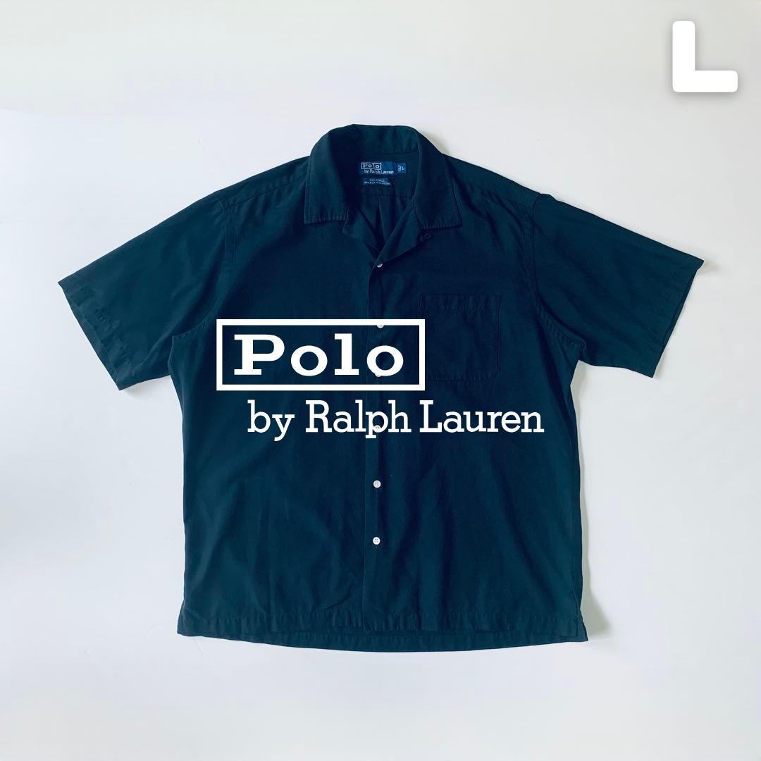 POLO RALPH LAUREN オープンカラーシャツ L シルクコットン