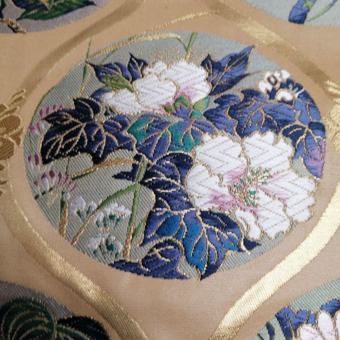 着物 新品 正絹 西陣織物 となみ帯 袋帯 お仕立て込み 画像9