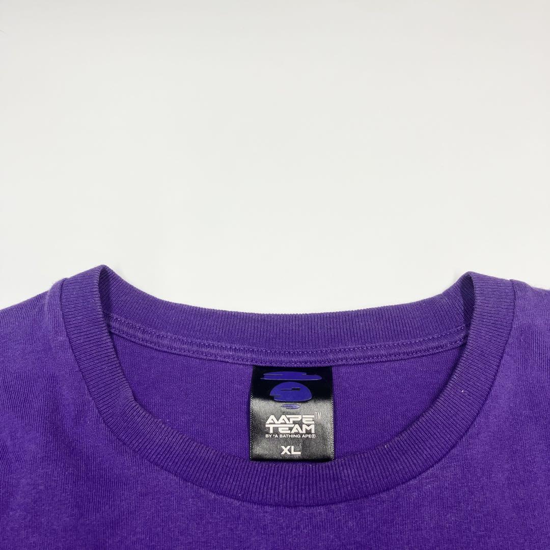 【ベイプ】アベイシングエイプ ロゴ Tシャツ XL Y2K ストリート シルバー