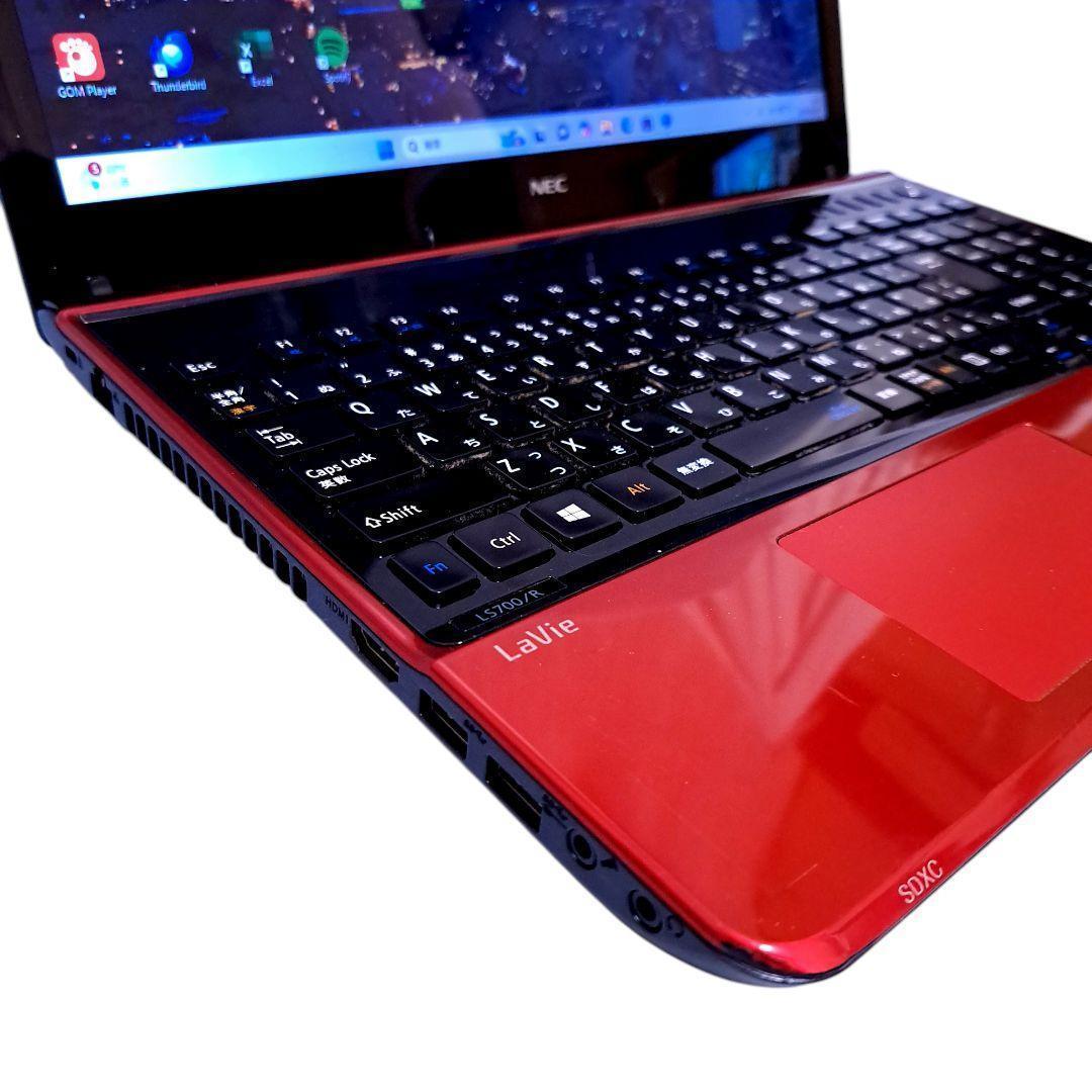 赤　新品SSD256⭐️windows11ノートパソコン　office　478 Windows11 オフィス付き i7 レッド 赤 SSD512GB 16GB - メルカリ