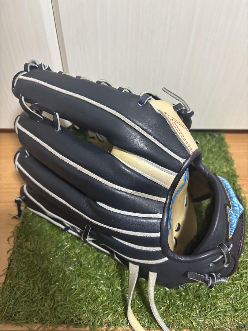 日本製　波賀ジャパン　ミズノプロ ダイバーシティブルー　外野手　ミズノ