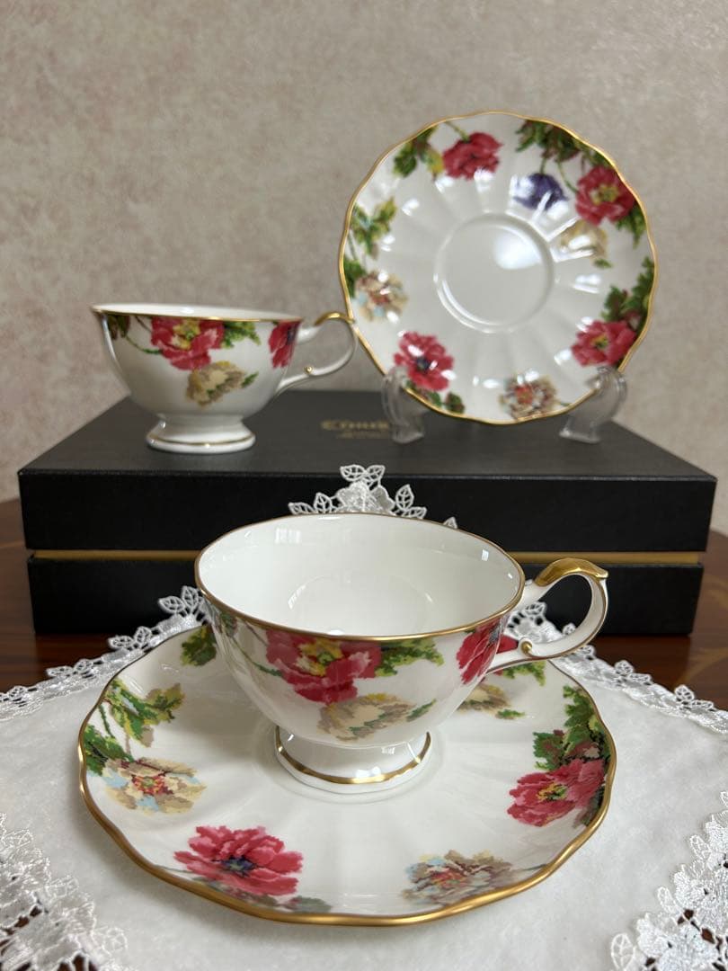 フェイラーFELLER ナルミ新品ティーカップセット ペア