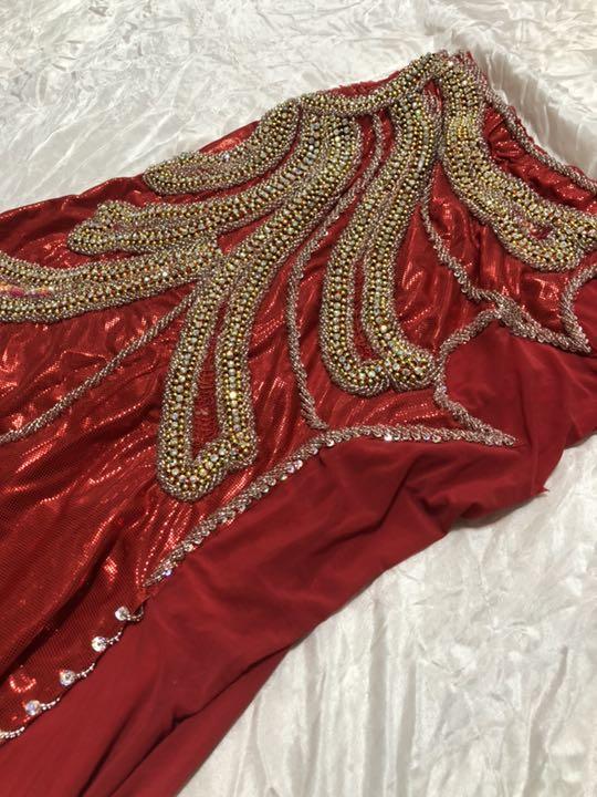 ベリーダンス 衣装 マーメイド レッド