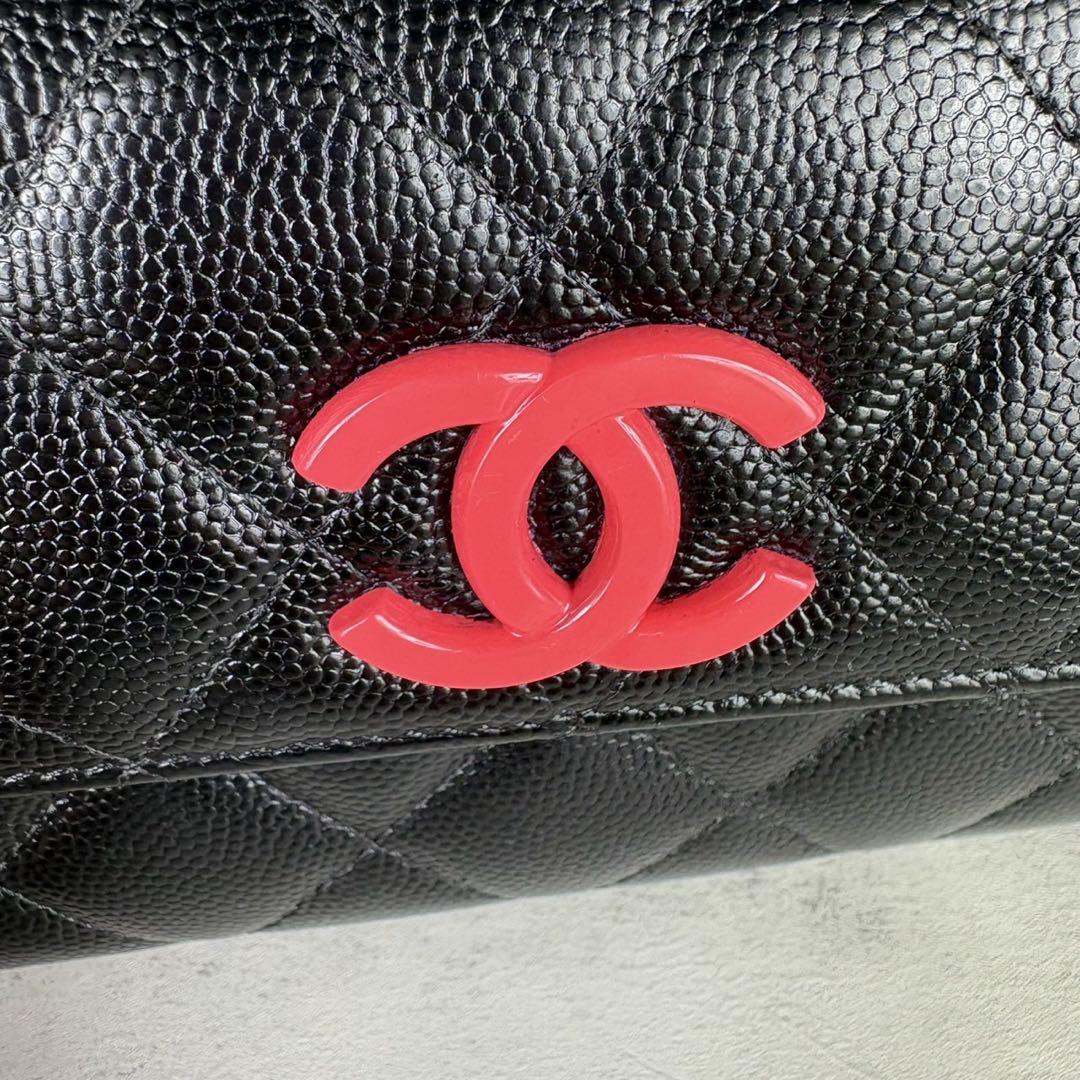 CHANEL シャネル　キャビアスキン　マトラッセ　長財布