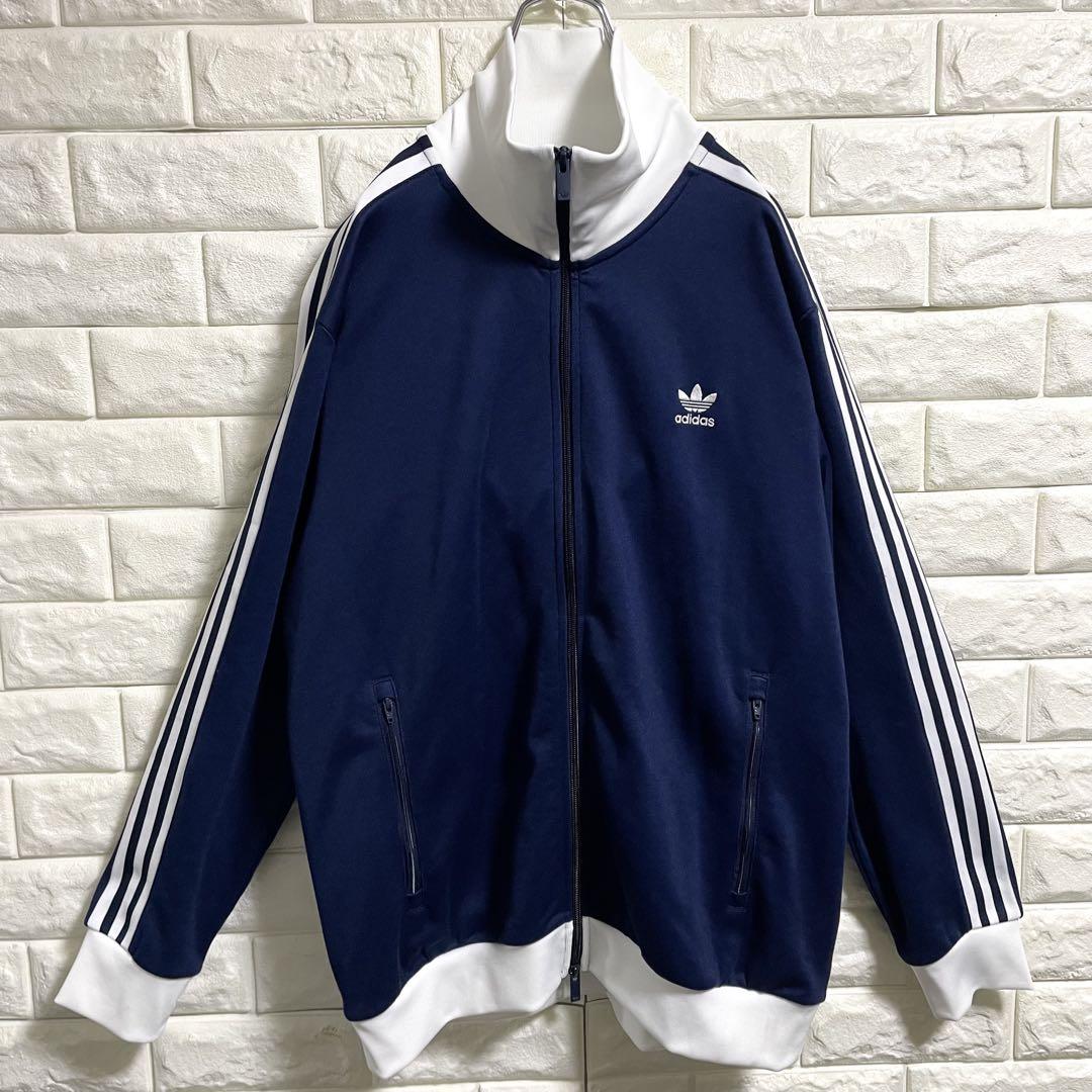 美品　アディダス　トラックジャケット　トレフォイルロゴ　メンズ2XLサイズ