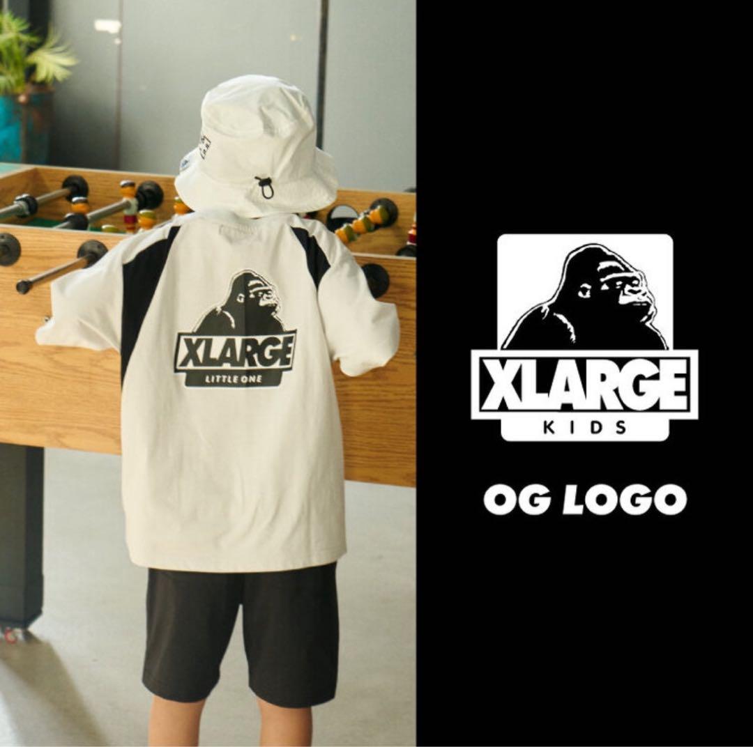 XLARGE KIDS接触冷感上下セットアップ 子供服 男の子女の子120グレー