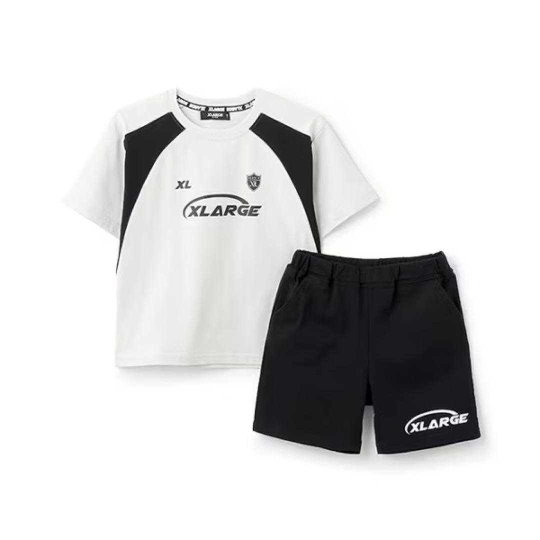XLARGE KIDS接触冷感上下セットアップ 子供服 男の子女の子120グレー
