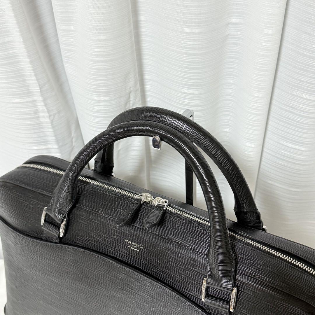 ⭐️未使用品⭐️　ペッレモルビダ　キャピターノ　ビジネスバッグ　ブラック　レザー
