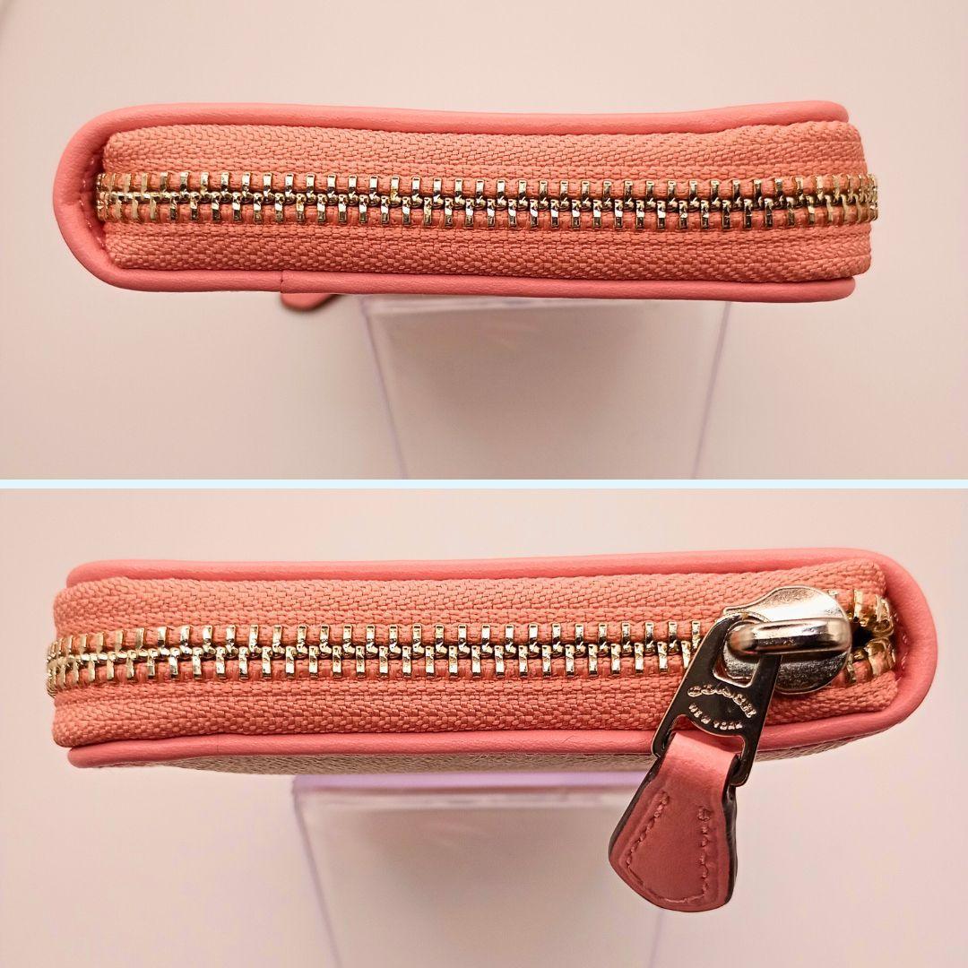 COACH 長財布 ベージュ/ピンク