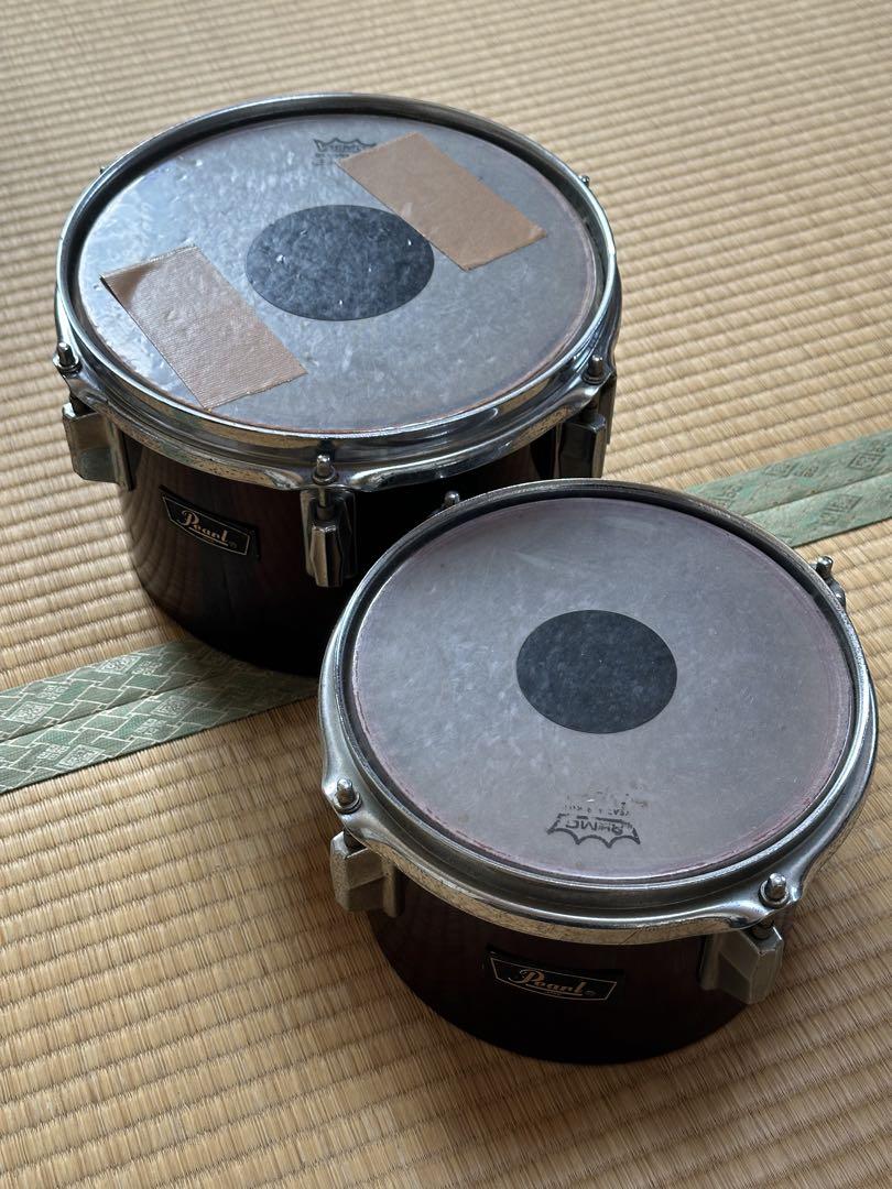 タム2個セット　パール