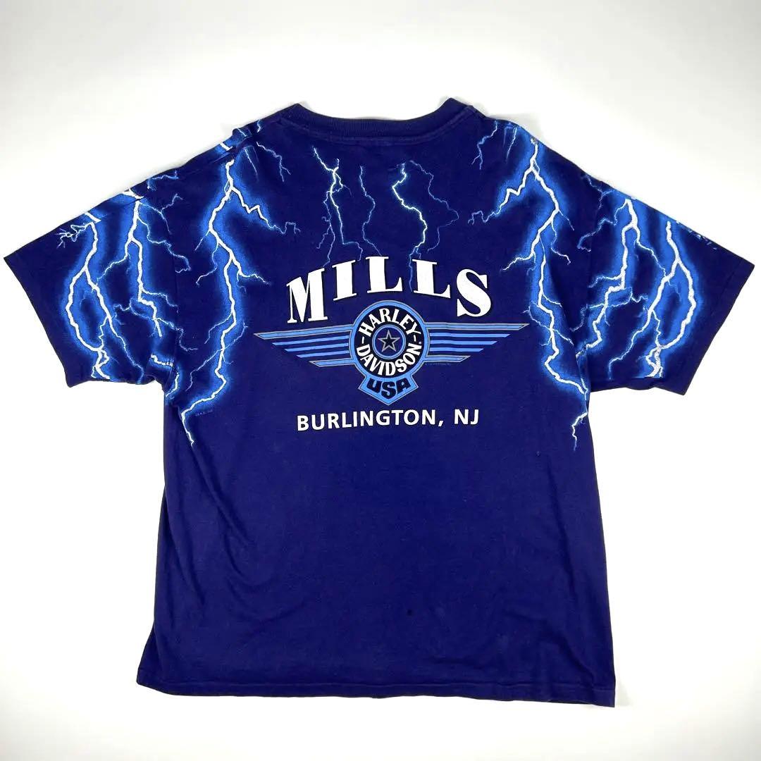 90s Harley-Davidson Thunder ハーレー Tシャツ