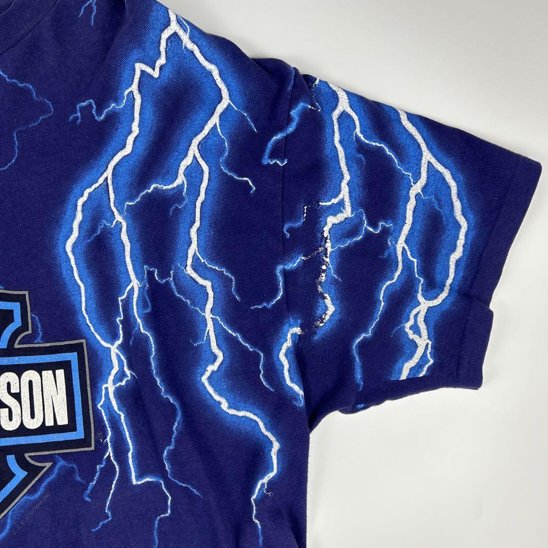 90s Harley-Davidson Thunder ハーレー Tシャツ