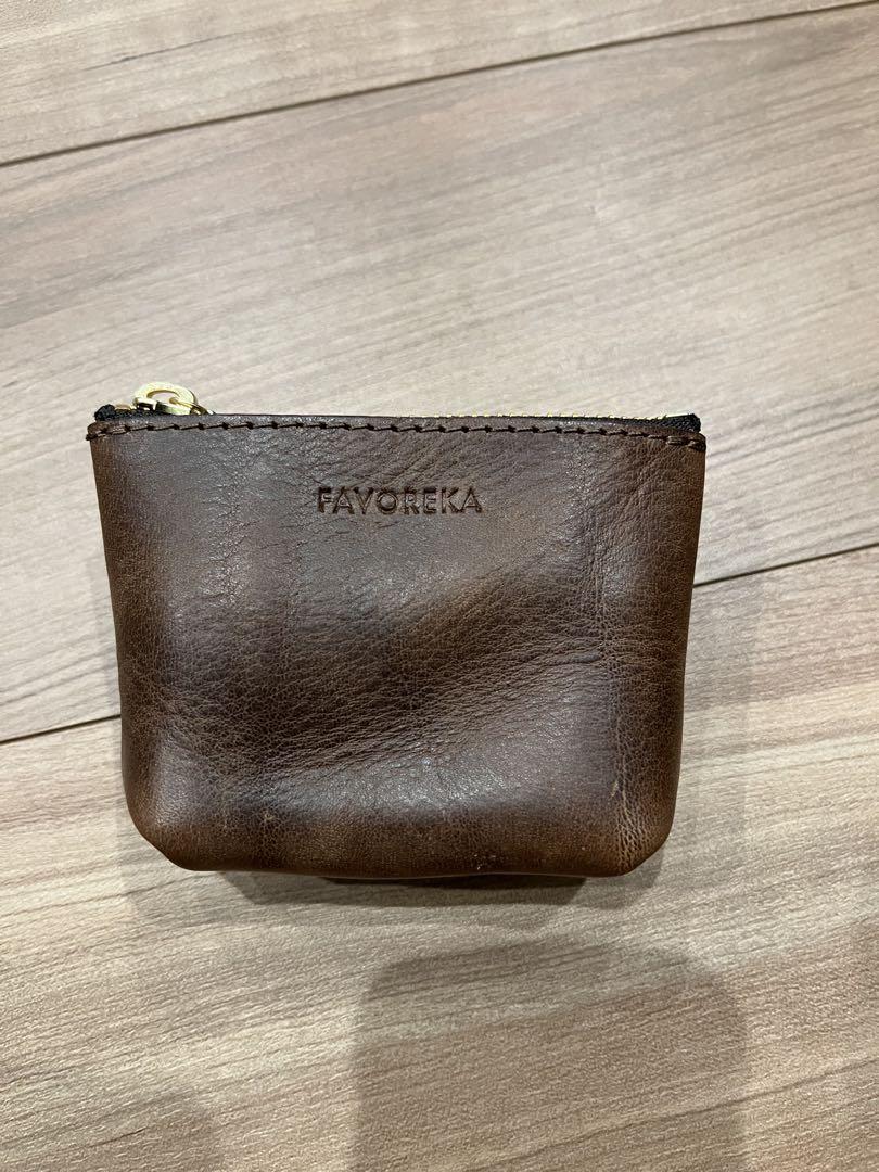 FAVOREKA ファボレカ トリュフ 限定　ポーチ　ブラウン　プルアップレザー