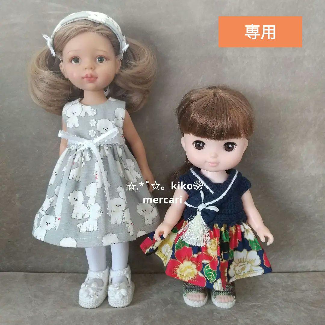 ハンドメイド　ソランちゃん　服　ワンピース ソランちゃん服 ワンピース メルちゃん レミンちゃん
