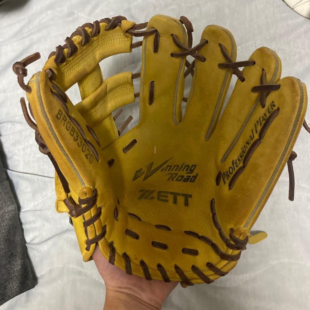 ZETT Winning Road 軟式グローブ イエロー ZETT Winning Road 軟式グローブ イエロー