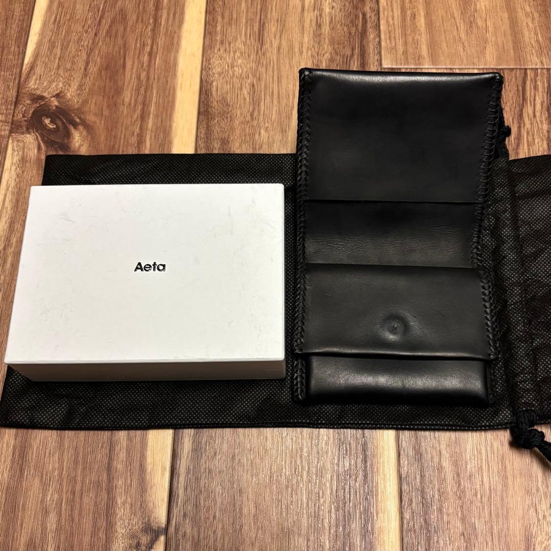 Aeta VT14 BRAIDING WALLET ブラック アエタ Aeta VT14 BRAIDING WALLET ブラック アエタ