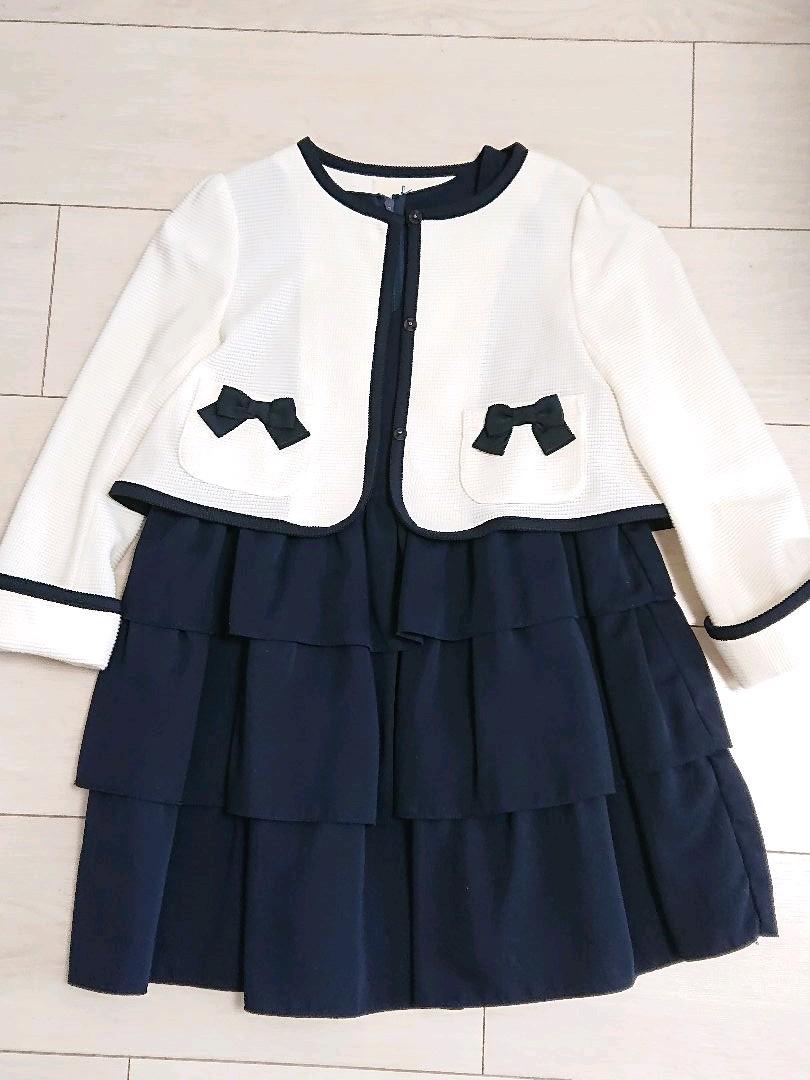 女の子フォーマル 入学式 ワンピース 4点セット