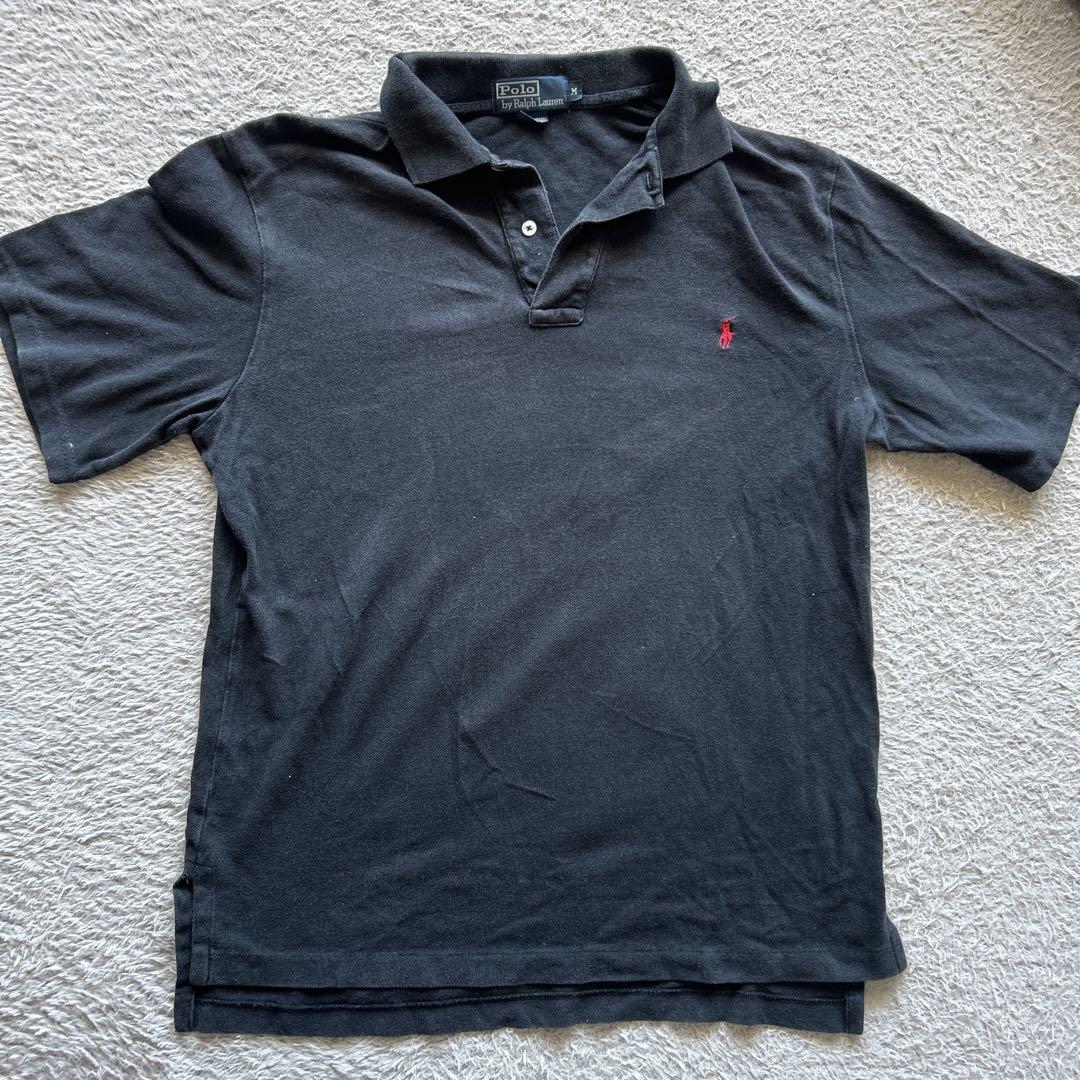 POLO RALPH LAUREN ブラックポロシャツ M Polo Ralph Lauren ブラック ポロシャツ 4T 110cm - メルカリ