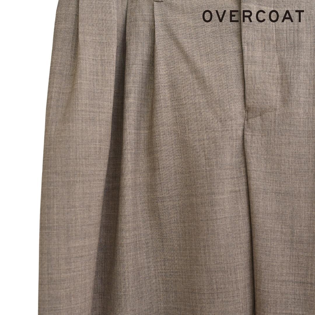 美品 OVERCOAT 5 スラックス ワイドパンツ 25ss