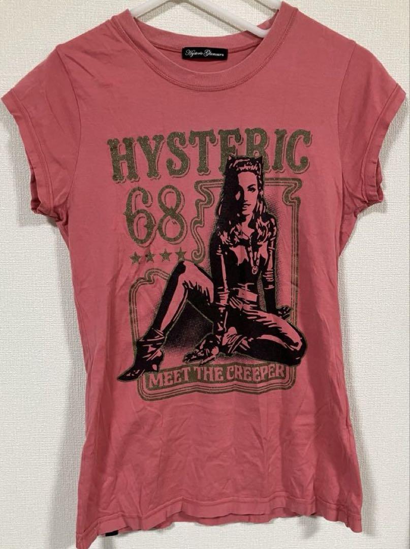 HYSTERIC GLAMOR ヒスガール グラフィックTシャツ ピンク 半袖