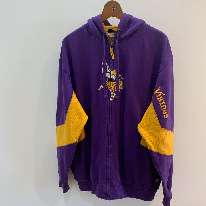 大特価即納 NFL バイキングス 切り返し ロゴ刺繍 スウェット パーカー tfAT1-m72060954186 高品質100%新品