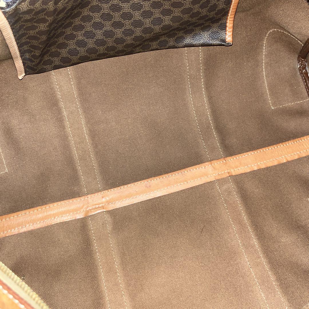 オールド　CELINE セリーヌ　ボストンバッグ　トリオンフ　マカダム　ブラウン