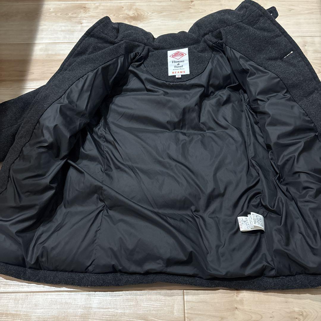 美品✨ダントン ビームス別注 ウールモッサ ダウンジャケット 黒 レディース DANTON（ダントン）の「DANTON × BEAMS / 別注 ウールモッサ