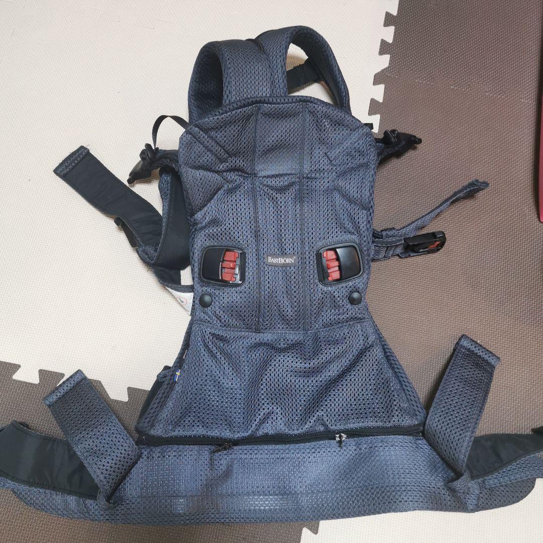 値下☆美品BABYBJORN ONE Kai Air 抱っこひも　アンスラサイト