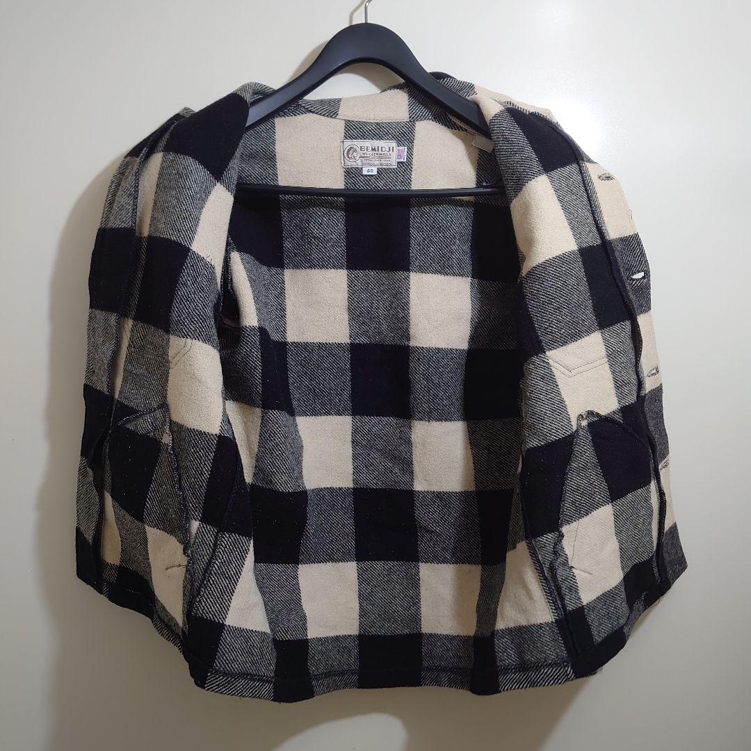 ★希少美品　BEMIDJI 黒白マッキーノ　ビンテージ　USA製　size ４０