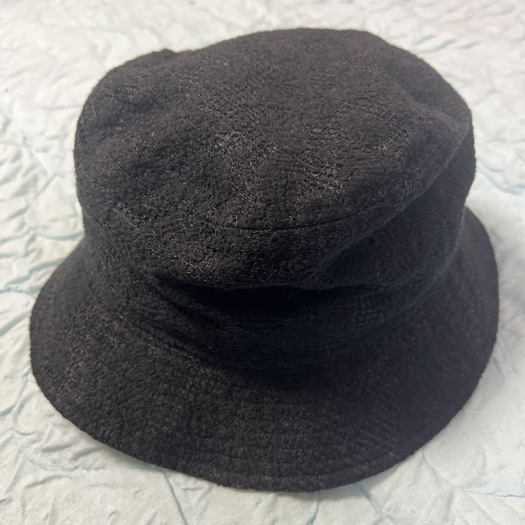 NEW ERA ブラック レザーバケットハット L/XL New Era ブラック バケットハット L/XL 帽子