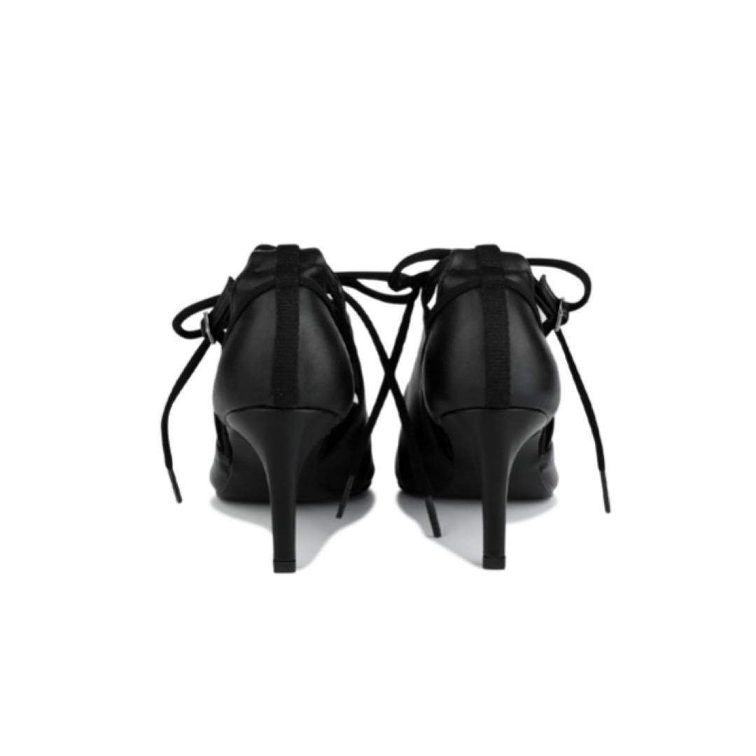 ojos オホス Multistrap Stiletto Heels Black