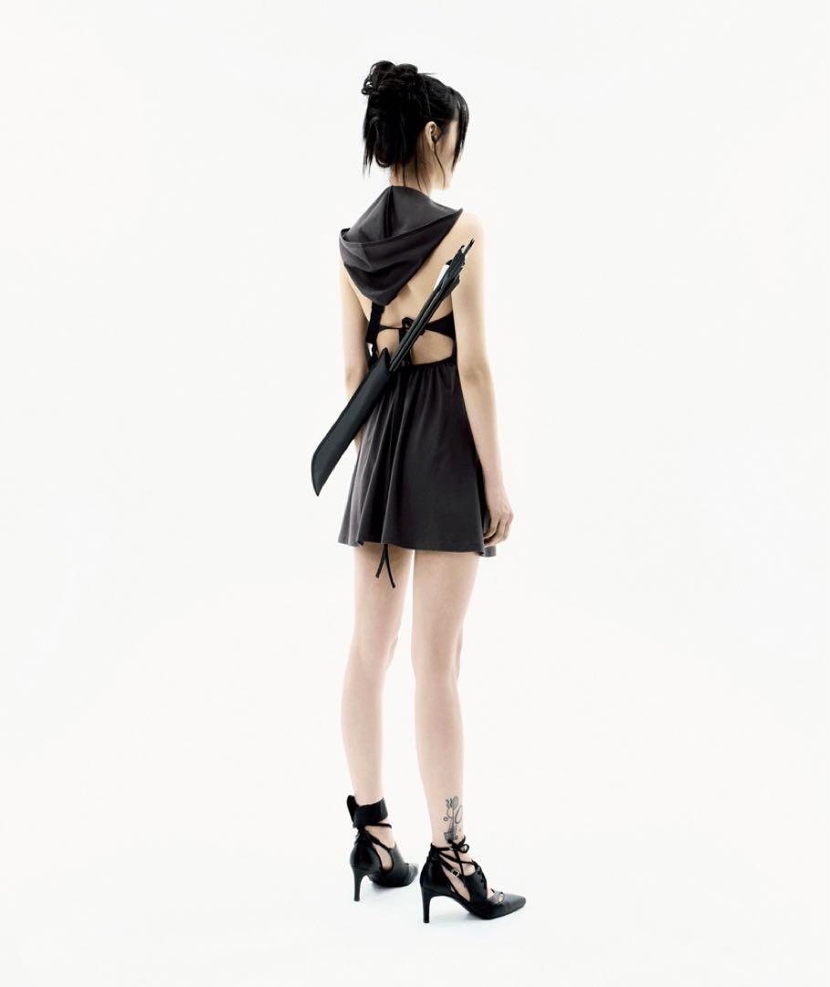 ojos オホス Multistrap Stiletto Heels Black