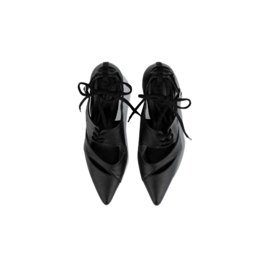 ojos オホス Multistrap Stiletto Heels Black
