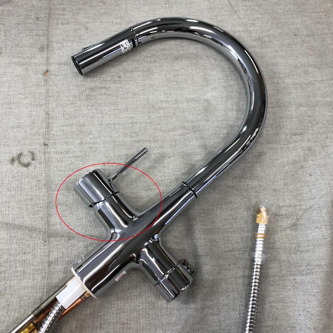 KVK キッチン用浄水器専用シングルレバー式混合栓 水栓本体のみKM6081EC