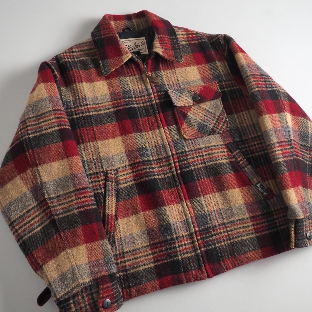ウールリッチ ウールジャケット 裏地キルティング チェック柄M Wool rich