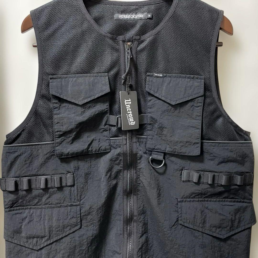 新品 UNCROWD メッシュベスト メンズライドベスト アンクラウド 2302
