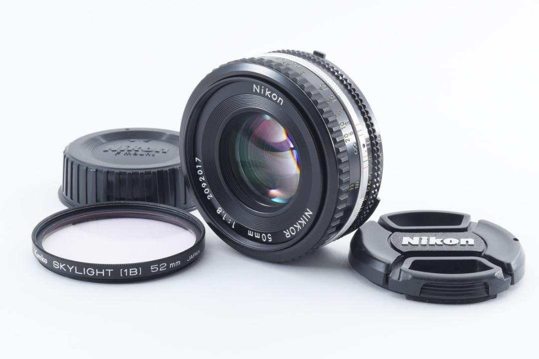 超美品　NIKON AI-S NIKKOR 50mm f1.8 MF Y806