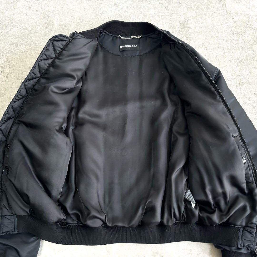 【XXL】BALENCIAGA KRING 中綿 ボンバージャケット ブラック