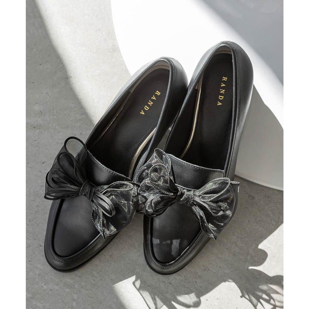 【美品】RANDA 2WAYベルトローファー 黒