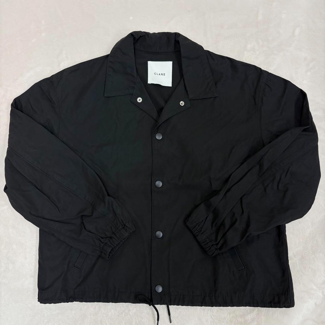 【美品】CLANE クラネ コーチジャケット バックプリント レーヨン