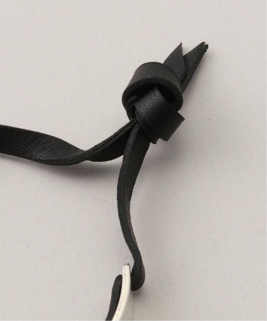 エルメス バングル ブレスレット シルバー レザー カルトゥーシュ