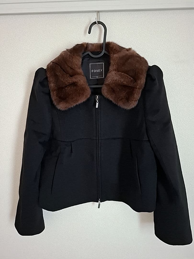 FOXEY フォクシー　パウターショコラ　ファー ショートコート