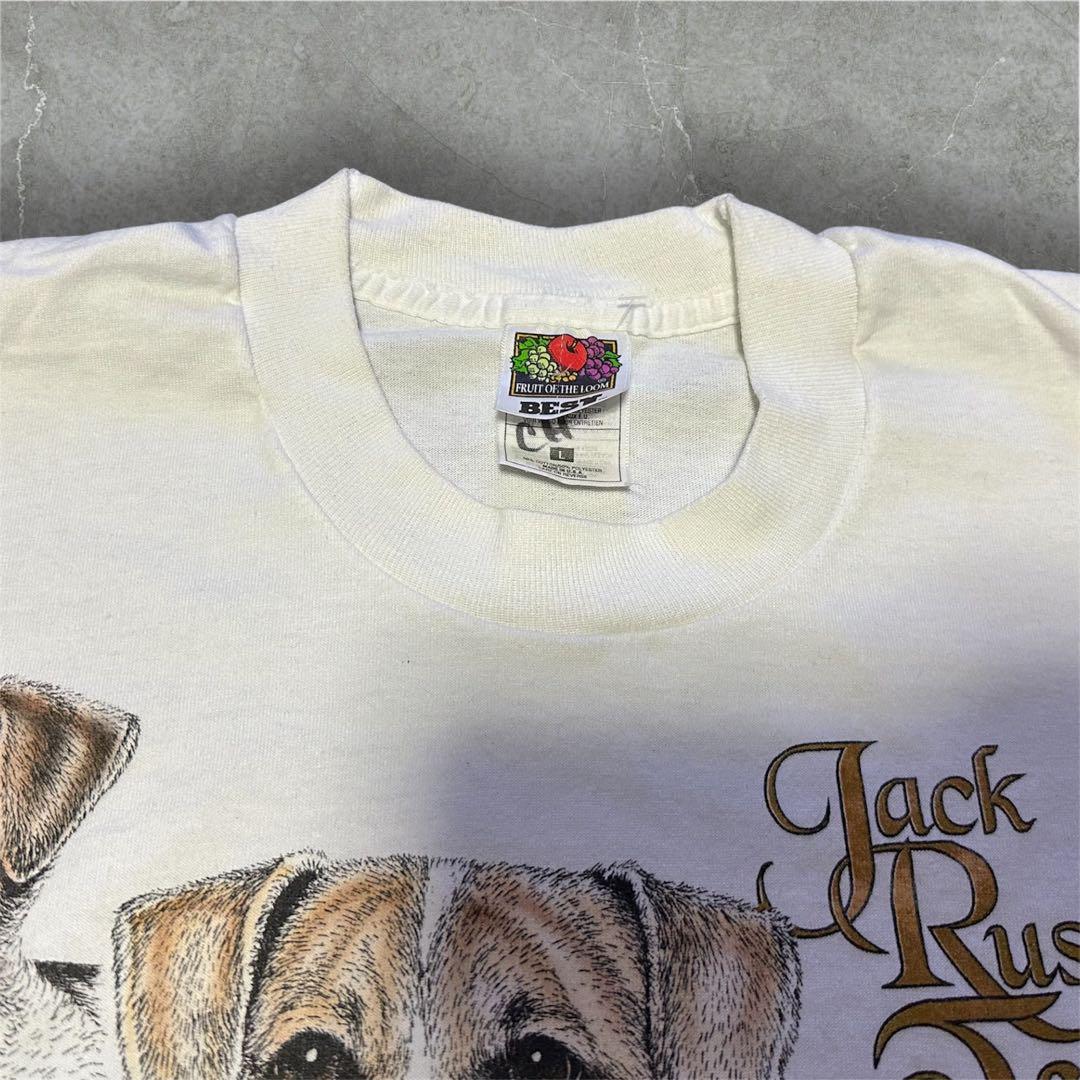 90s USA製 ジャックラッセルテリア 犬 DOG Tシャツ 在原みゆ紀